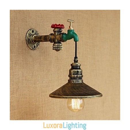Designer Touch Decorative Country Novelty Retro Painting Feature for Mini Style Ambient Light Wall Sconces Wall Light