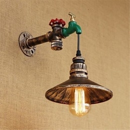 Designer Touch Decorative Country Novelty Retro Painting Feature for Mini Style Ambient Light Wall Sconces Wall Light
