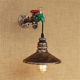 Designer Touch Decorative Country Novelty Retro Painting Feature for Mini Style Ambient Light Wall Sconces Wall Light