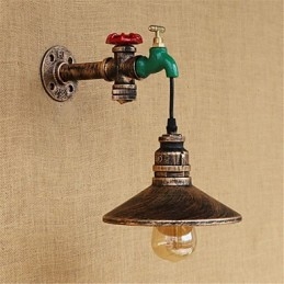 Designer Touch Decorative Country Novelty Retro Painting Feature for Mini Style Ambient Light Wall Sconces Wall Light