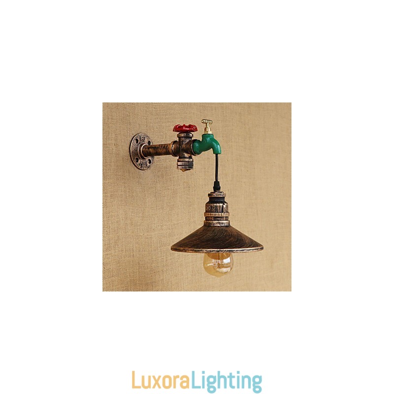 Designer Touch Decorative Country Novelty Retro Painting Feature for Mini Style Ambient Light Wall Sconces Wall Light