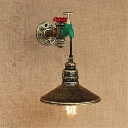 Designer Touch Decorative Country Novelty Retro Painting Feature for Mini Style Ambient Light Wall Sconces Wall Light