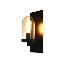 Designer Touch Decorative Painted Steel Wall Lamp Dumb Black American Coffee Decoration Retro Wall Light Lightsaber Lamp On Wall