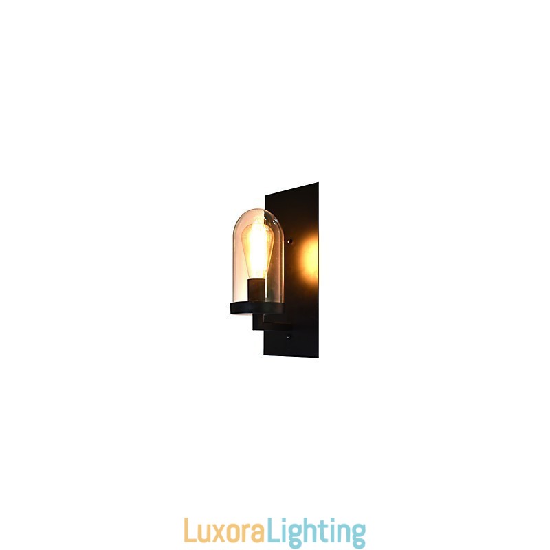 Designer Touch Decorative Painted Steel Wall Lamp Dumb Black American Coffee Decoration Retro Wall Light Lightsaber Lamp On Wall