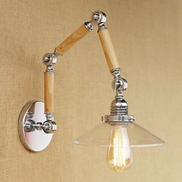 Designer Touch Decorative Country Retro Electroplated Feature for Swing Arm Eye Protection Swing Arm Lights