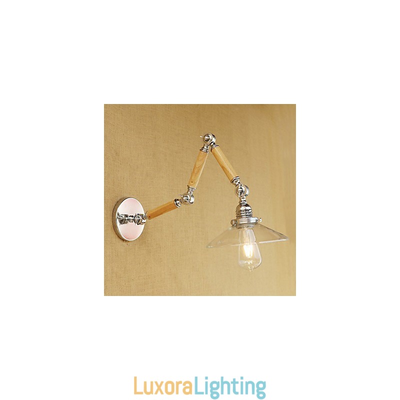 Designer Touch Decorative Country Retro Electroplated Feature for Swing Arm Eye Protection Swing Arm Lights