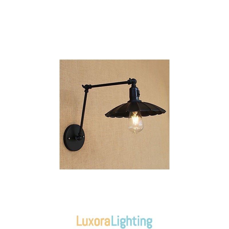 Designer Touch Decorative Vintage Country Painting Feature for Mini Style Swing Arm Downlight Swing Arm Lights Wall Light