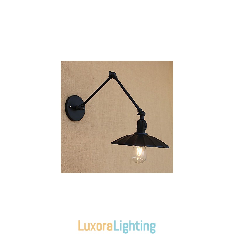 Designer Touch Decorative Vintage Country Painting Feature for Mini Style Swing Arm Downlight Swing Arm Lights Wall Light