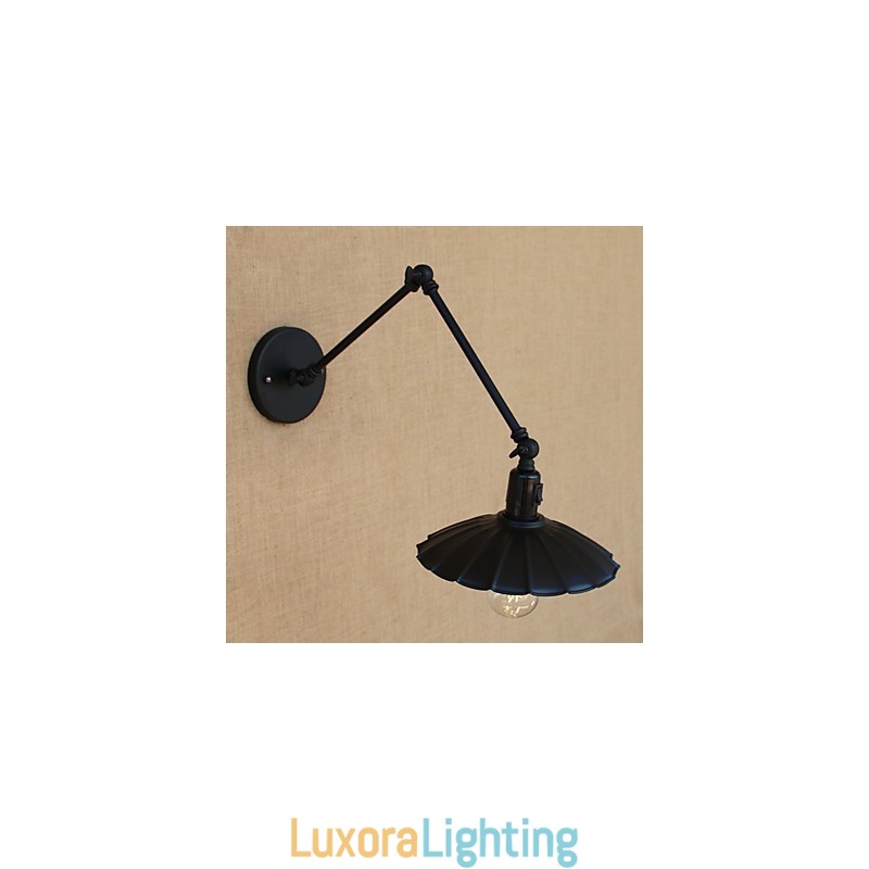 Designer Touch Decorative Vintage Country Painting Feature for Mini Style Swing Arm Downlight Swing Arm Lights Wall Light