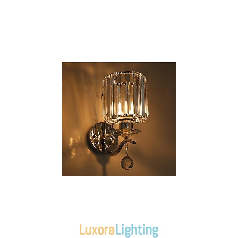 Designer Touch Decorative Crystal Modern Contemporary Electroplated Feature Uplight Wall Sconces Wall Light