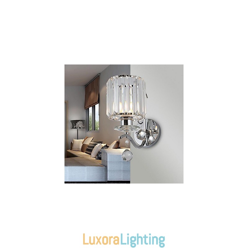 Designer Touch Decorative Crystal Modern Contemporary Electroplated Feature Uplight Wall Sconces Wall Light