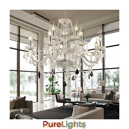 Designer Touch Decorative Modern Contemporary Crystal Glass Chandelier
