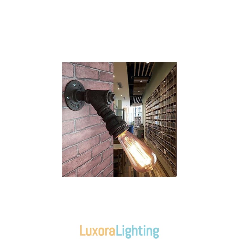 Designer Touch Decorative Rustic Lodge Painting Feature for Arc Ambient Light Wall Sconces Wall Light