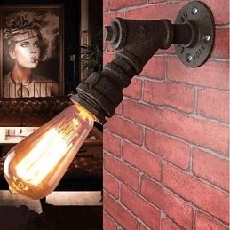 Designer Touch Decorative Rustic Lodge Painting Feature for Arc Ambient Light Wall Sconces Wall Light