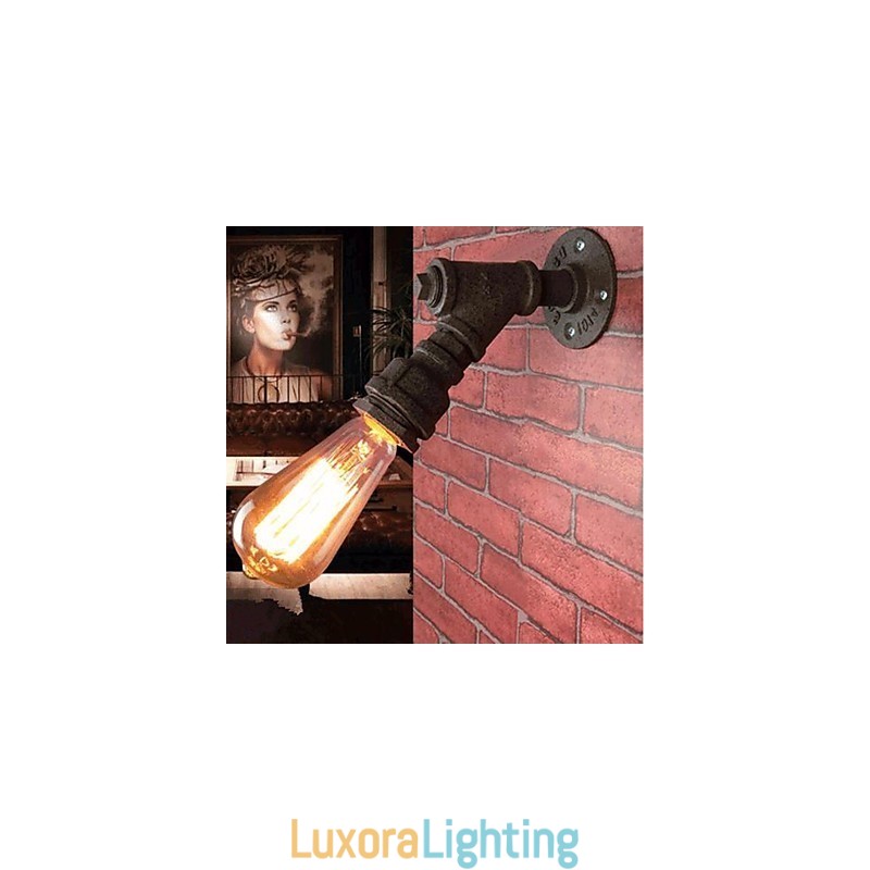 Designer Touch Decorative Rustic Lodge Painting Feature for Arc Ambient Light Wall Sconces Wall Light
