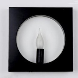 Designer Touch Decorative Modern Simple Iron Art Wall Lamp Creative Living Room Background Hall Head Of The Bed Square Frame Decoration Lamps And Lanterns