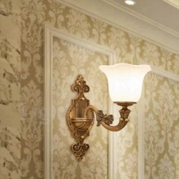 Designer Touch Decorative Single Light Traditional Classic Living Room Dining Room Bed Room Metal Luxury Indoor Wall Sconces