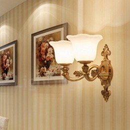 Designer Touch Decorative 2 Light Traditional Classic Living Room Dining Room Bed Room Metal Luxury Indoor Wall Sconces