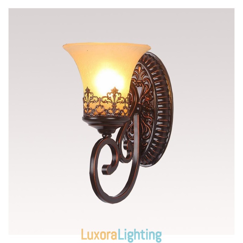Designer Touch Decorative Single Light Rustic Lodge Living Room Dining Room Bed Room Metal Indoor Wall Sconces