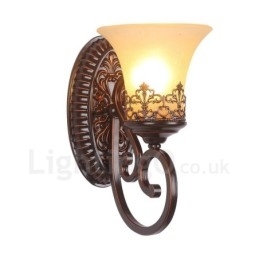 Designer Touch Decorative Single Light Rustic Lodge Living Room Dining Room Bed Room Metal Indoor Wall Sconces
