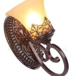 Designer Touch Decorative Single Light Rustic Lodge Living Room Dining Room Bed Room Metal Indoor Wall Sconces