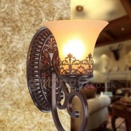 Designer Touch Decorative Single Light Rustic Lodge Living Room Dining Room Bed Room Metal Indoor Wall Sconces