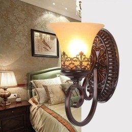 Designer Touch Decorative Single Light Rustic Lodge Living Room Dining Room Bed Room Metal Indoor Wall Sconces