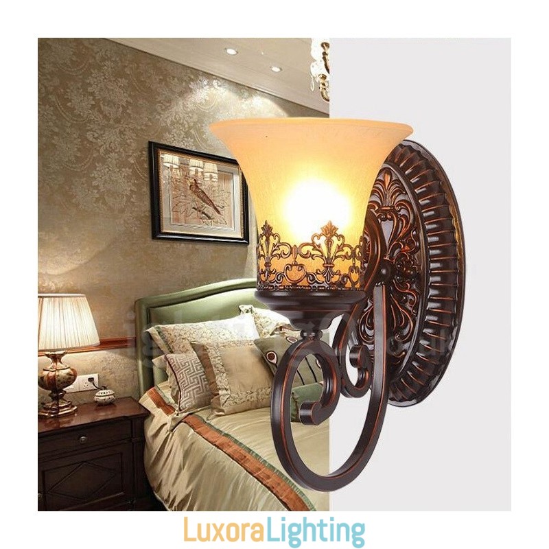 Designer Touch Decorative Single Light Rustic Lodge Living Room Dining Room Bed Room Metal Indoor Wall Sconces