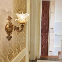 Designer Touch Decorative Single Light Traditional Classic Living Room Dining Room Bed Room Metal Luxury Indoor Wall Sconces