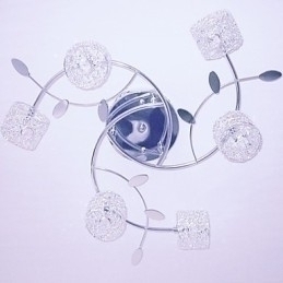 Designer Touch Decorative Modern Contemporary Crystal Electroplated Flush Mount