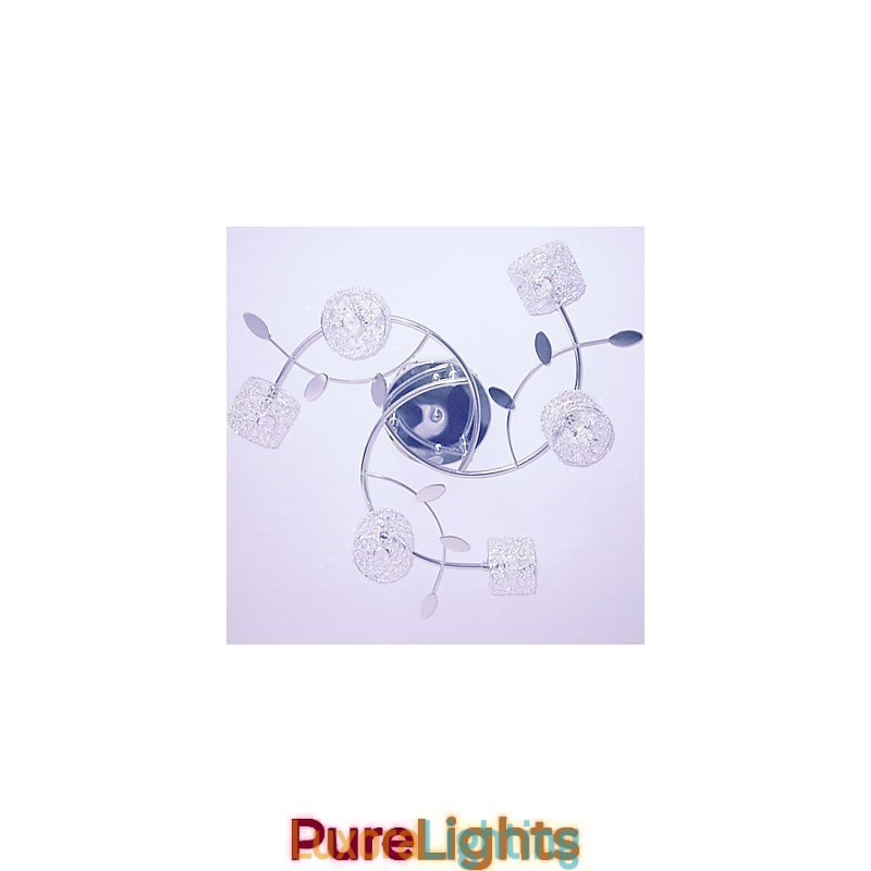 Designer Touch Decorative Modern Contemporary Crystal Electroplated Flush Mount