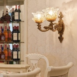 Designer Touch Decorative 2 Light Traditional Classic Living Room Dining Room Bed Room Metal Indoor Wall Sconces