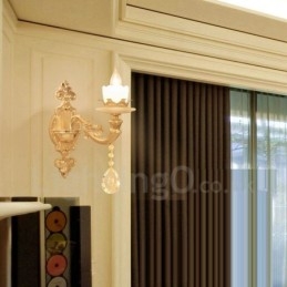 Designer Touch Decorative Single Light Traditional Classic Living Room Dining Room Bed Room Metal Luxury Indoor Wall Sconces
