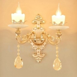 Designer Touch Decorative 2 Light Traditional Classic Living Room Dining Room Bed Room Metal Indoor Wall Sconces