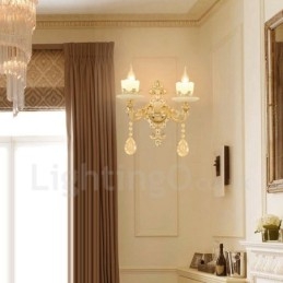 Designer Touch Decorative 2 Light Traditional Classic Living Room Dining Room Bed Room Metal Indoor Wall Sconces