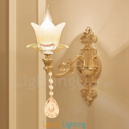 Designer Touch Decorative Single Light Traditional Classic Living Room Dining Room Bed Room Metal Candle Indoor Wall Sconces