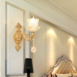 Designer Touch Decorative Single Light Traditional Classic Living Room Dining Room Bed Room Metal Luxury Indoor Wall Sconces