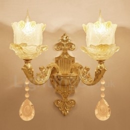 Designer Touch Decorative 2 Light Traditional Classic Living Room Dining Room Bed Room Metal Indoor Wall Sconces