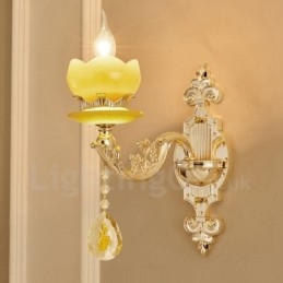 Designer Touch Decorative Single Light Traditional Classic Living Room Dining Room Bed Room Metal Luxury Indoor Wall Sconces