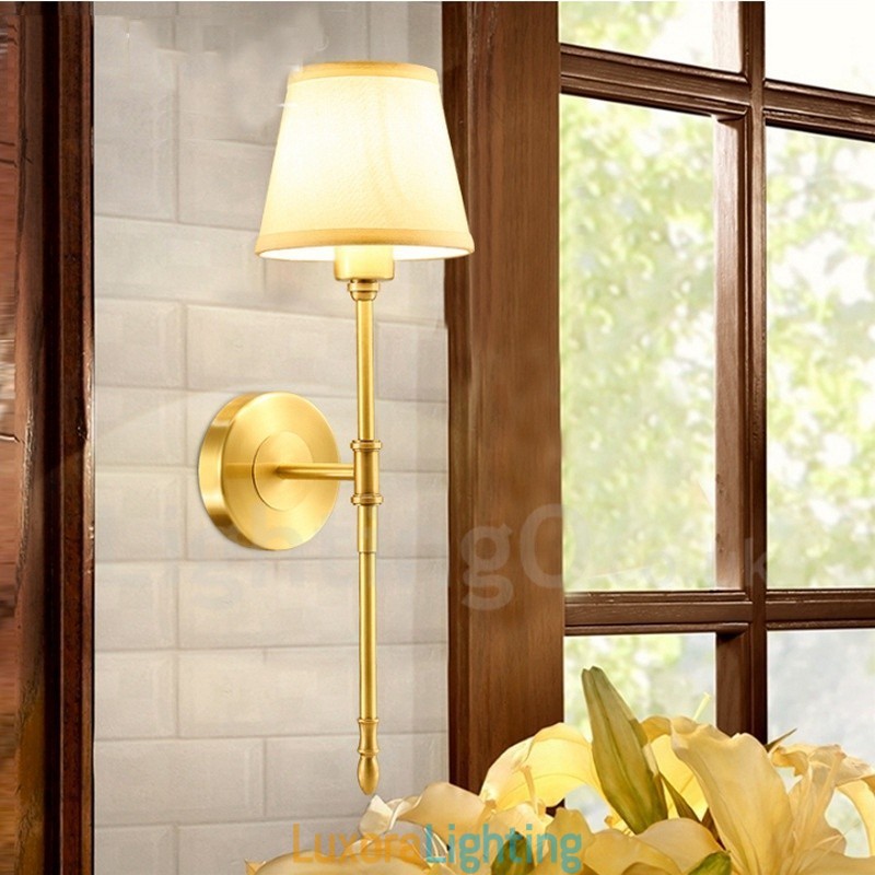 Designer Touch Decorative Single Light Traditional Classic Copper Indoor Wall Sconces
