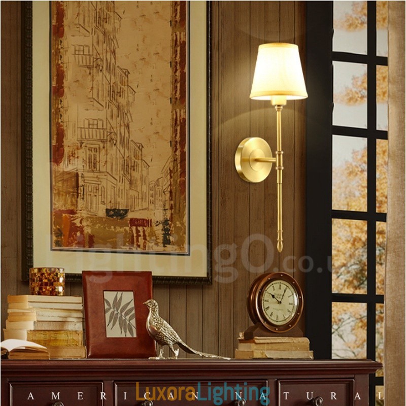 Designer Touch Decorative Single Light Traditional Classic Copper Indoor Wall Sconces