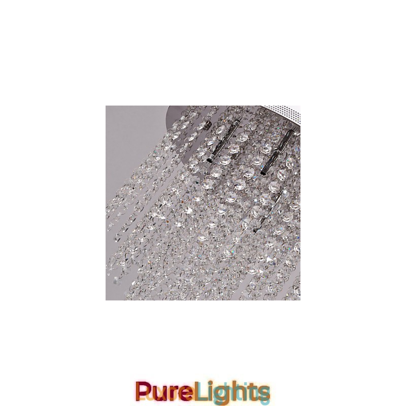 Designer Touch Decorative Modern Contemporary Crystal Mini Style Electroplated Metal Flush Mount