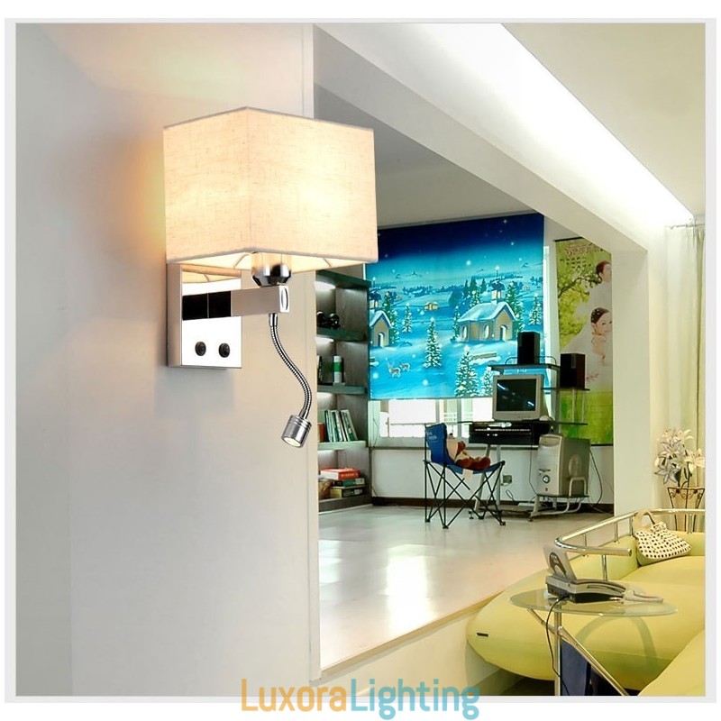 Designer Touch Decorative The Modern Hotel Room Reading Creative Fabric Corridor Balcony Bedside Lamp Wall Light
