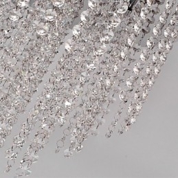 Designer Touch Decorative Modern Contemporary Crystal Mini Style Electroplated Metal Flush Mount