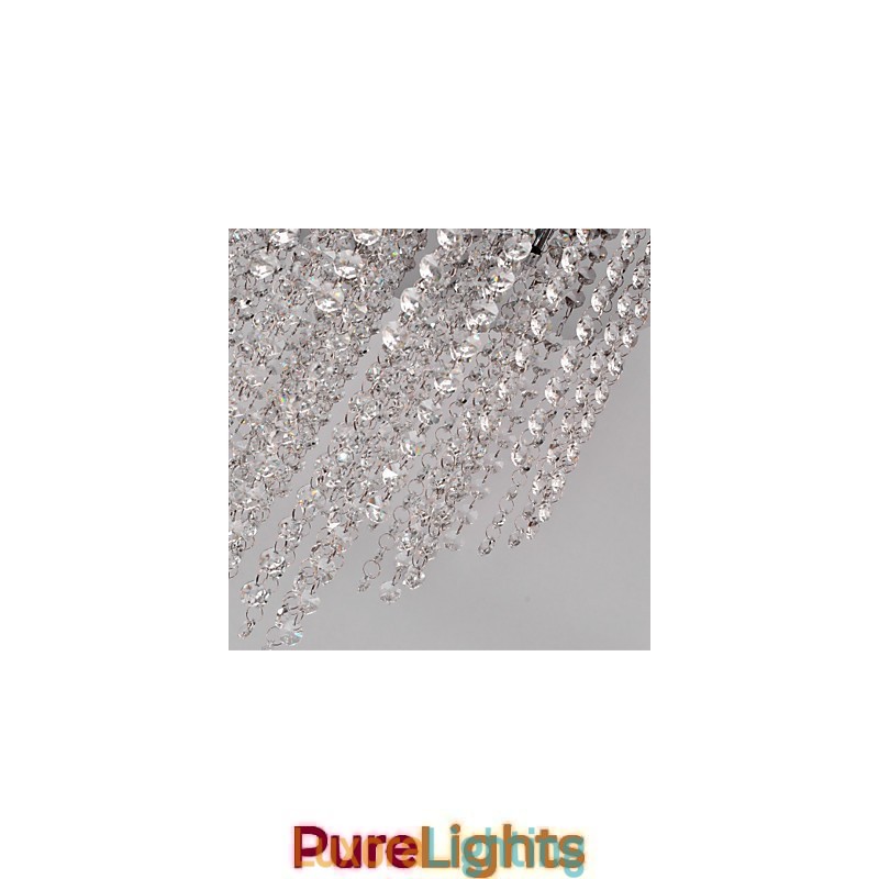 Designer Touch Decorative Modern Contemporary Crystal Mini Style Electroplated Metal Flush Mount