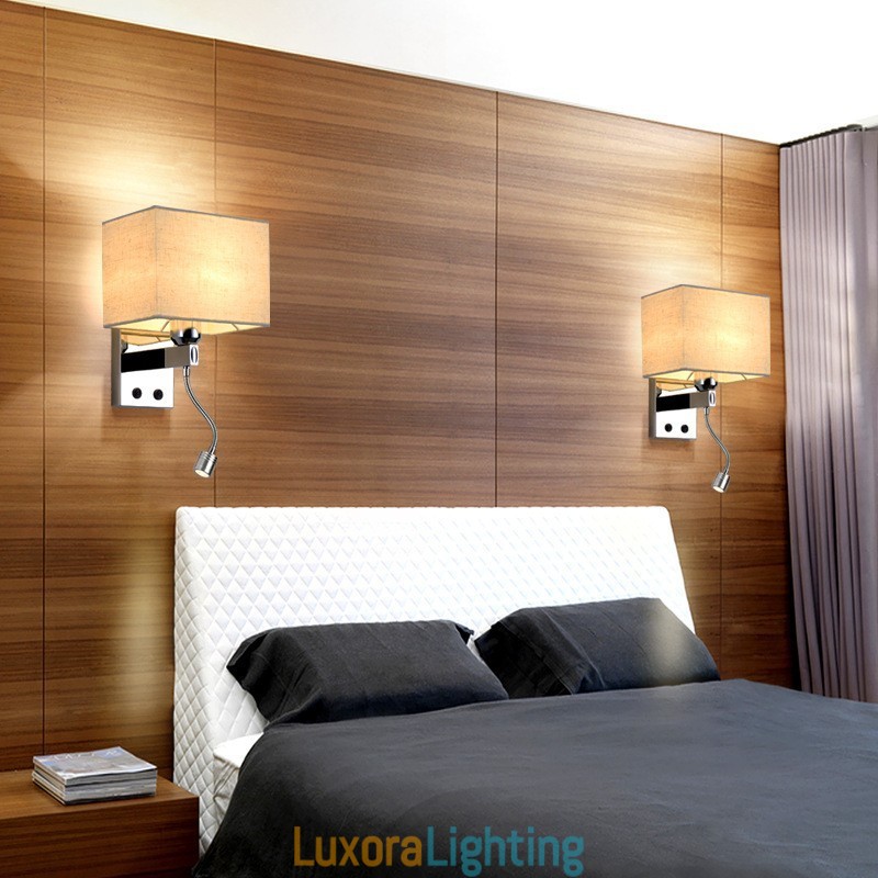 Designer Touch Decorative The Modern Hotel Room Reading Creative Fabric Corridor Balcony Bedside Lamp Wall Light