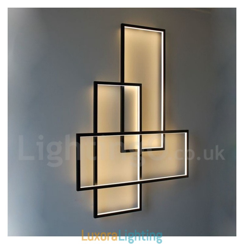 Designer Touch Decorative Modern Comtemporary Alumilium Painting Ceiling Light Flush Mount Wall Light with Remoter Dimmer