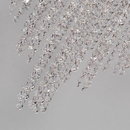 Designer Touch Decorative Modern Contemporary Crystal Mini Style Electroplated Metal Flush Mount