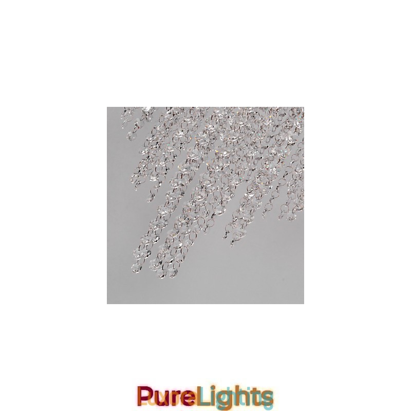 Designer Touch Decorative Modern Contemporary Crystal Mini Style Electroplated Metal Flush Mount