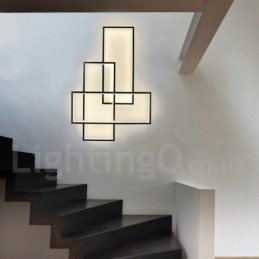 Designer Touch Decorative Modern Comtemporary Alumilium Painting Ceiling Light Flush Mount Wall Light with Remoter Dimmer